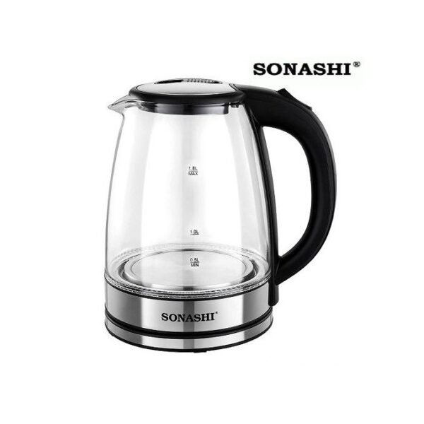 Bouilloire en verre LED 1.8L 1500W Sonashi SKT-1809
