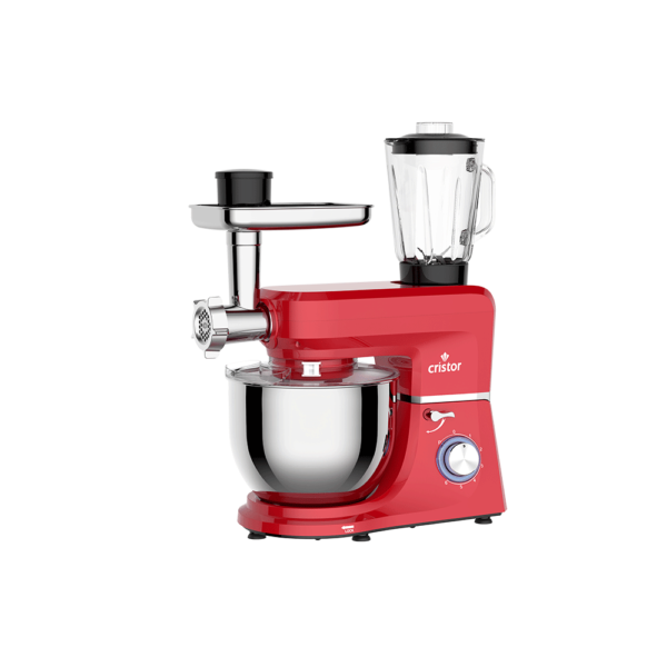 Pétrin CRISTOR Multi Fonctions -7 L-1400 W- Rouge