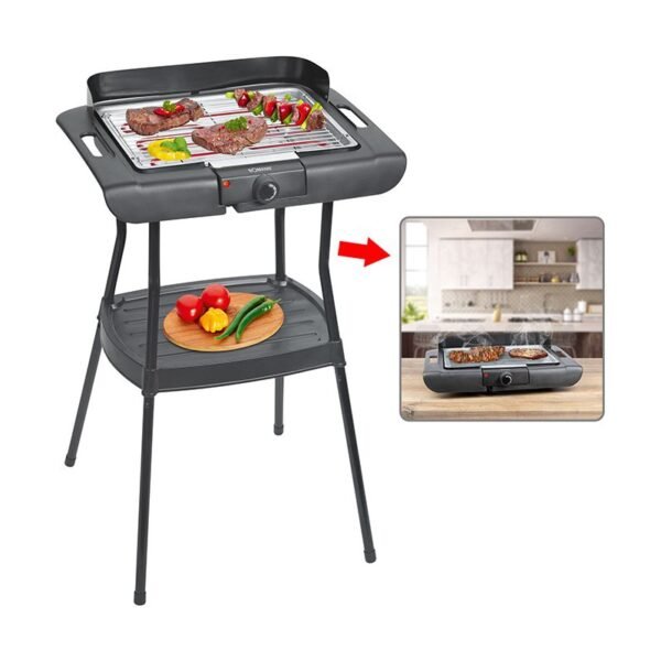 Barbecue Grill électrique sur pieds Bomann BQS 2244 CB Noir – Image 3