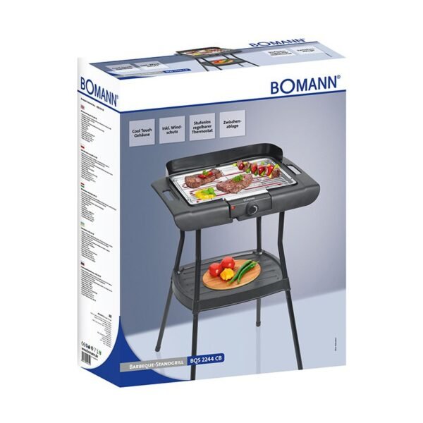 Barbecue Grill électrique sur pieds Bomann BQS 2244 CB Noir – Image 5