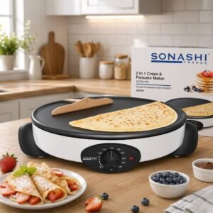 Crêpière Et Machine À Pancakes 2En1 1500W Sonashi SCRM-865
