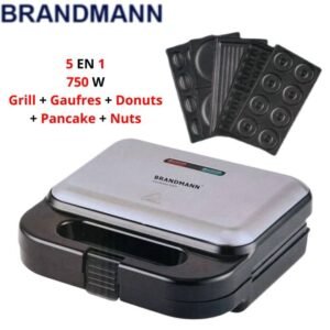 Panineuse inox 5 En 1 -  750W BRANDMANN SM004