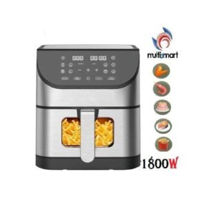 Friteuse inox Sans Huile 8L 1800W Numérique Avec Fenêtre Visible Multismart MS-AF3528