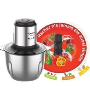 Hachoir 400W PROMIX 2L - 4 Lames - Inox Robuste