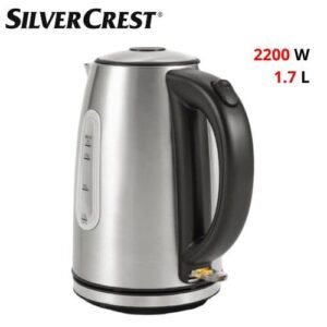 Bouilloire Electrique Sans Fil En Inox SilverCrest 1.7 L 2200 W - KE01402IB-GS