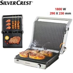 Panineuse Et Grill - 1800W - Ouverture 180° SilverCrest GC5408A-CB