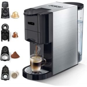 Cafetière Expresso Multi-Capsules 4En1 1450W 19 Bar 0.8L Brandmann BS-600L