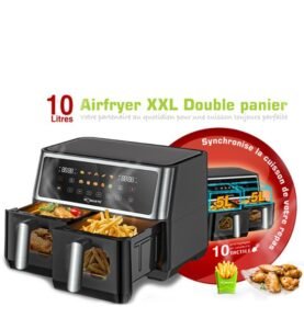 Airfryer 10 Litres 2850W Tactile Avec Fenêtre Robuste AF10