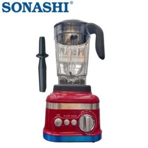 Blender Mixeur Incassable 1200 W 2 L Ice Crush - SB-207 Rouge Sonashi