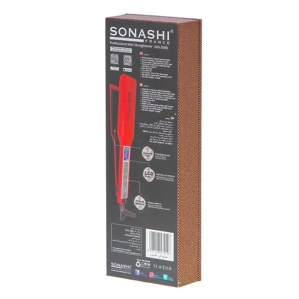 Lisseur à cheveux en céramique 450F° 230C° SONASHI shs-2085 – Image 2