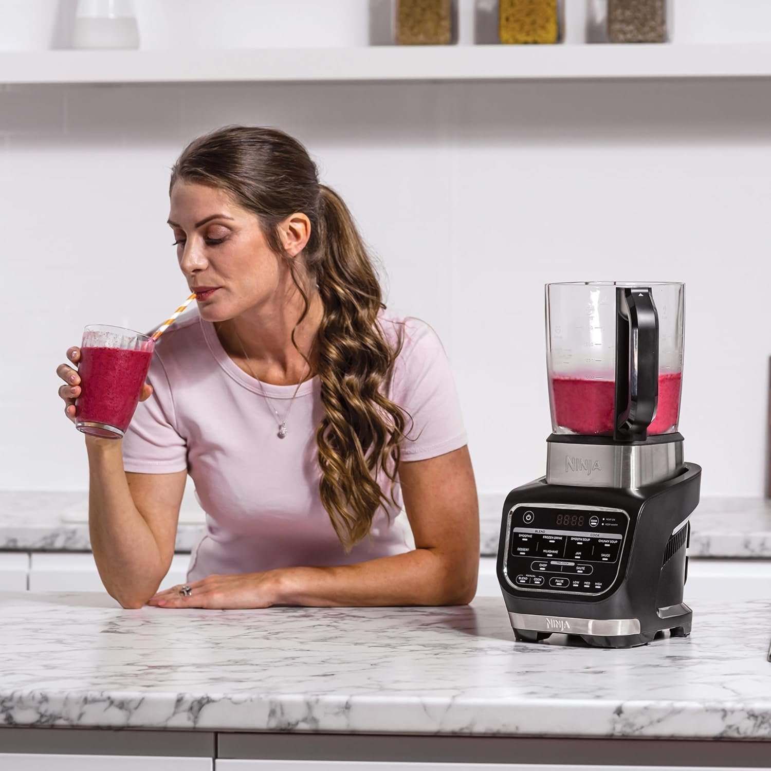 Blender Électrique 1000W 10 Programmes 1.7L 2En1 Foodi Ninja Hb150eu – Image 10