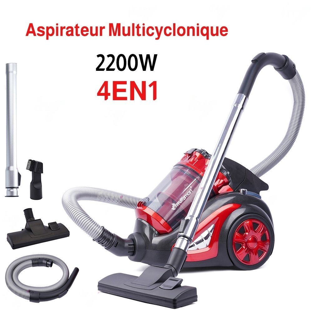 Aspirateur Sans Sac 4en1 Multi-Cyclonique 2200W MultiSmart MS-VC1023