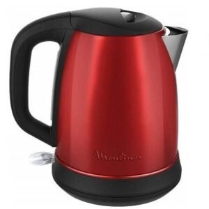 Bouilloire Électrique Sans Fil En Inox 1.7L 2400W Rouge Moulinex BY550510