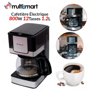 Cafetière Électrique 12Tasses 800W 1.2L Multismart MS-DF2112