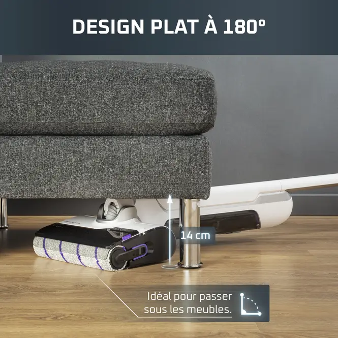 Aspirateur Laveur sans fil Rowenta X-Clean 10 GZ7540WO-Blanc – Image 3