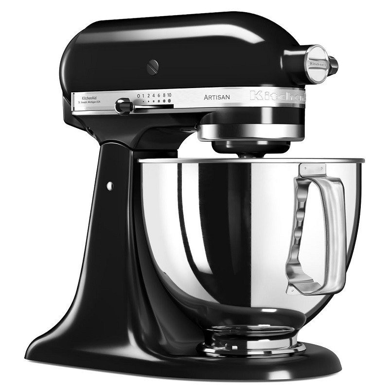 Pétrin - Robot pâtissier - 4.8L 10 vitesses KitchenAid artisan 5KSM125 Noir