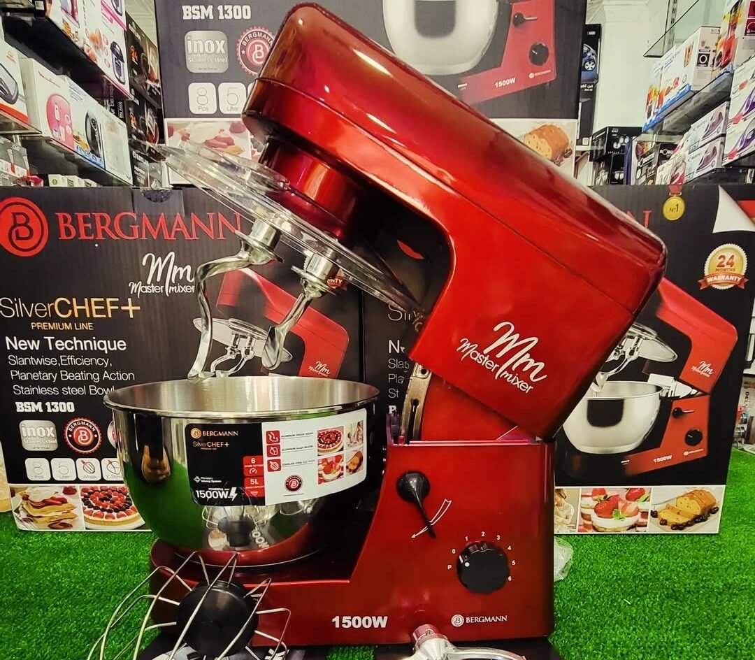 Pétrin double crochet Pro 05 L -1500 W Bergmann BSM1300