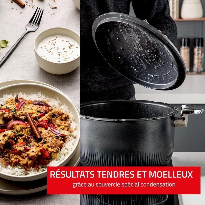 Cocotte minute Cipso Tempo 6L inox noir Seb P4810700 – Image 5