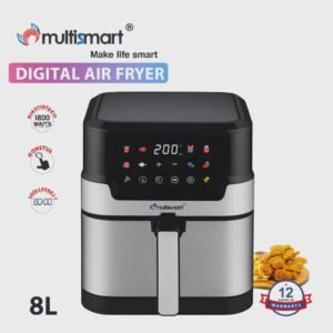 Friteuse inox Sans Huile 8L 1800W Numérique Multismart MS-AF3148