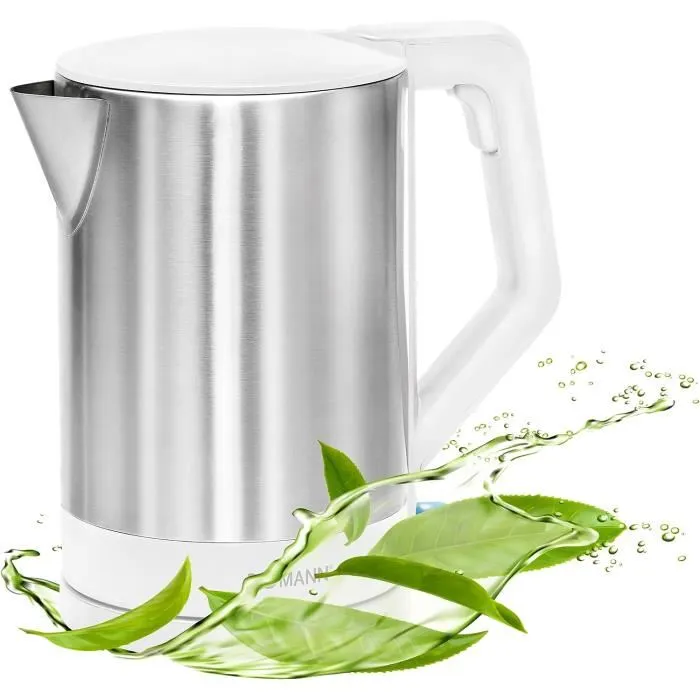 Bouilloire Electrique 1,5 L 2200 W Bomann Wks-3002 Blanc-inox