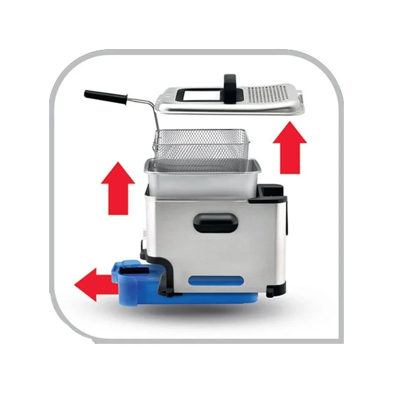 Friteuse Électrique En Inox 3.5L 2300W Seb FR804000 – Image 4