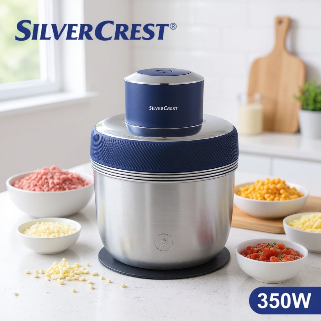 Hachoir Multifonctionnel 3 bols 350W SilverCrest Original MC376-CB – Image 3