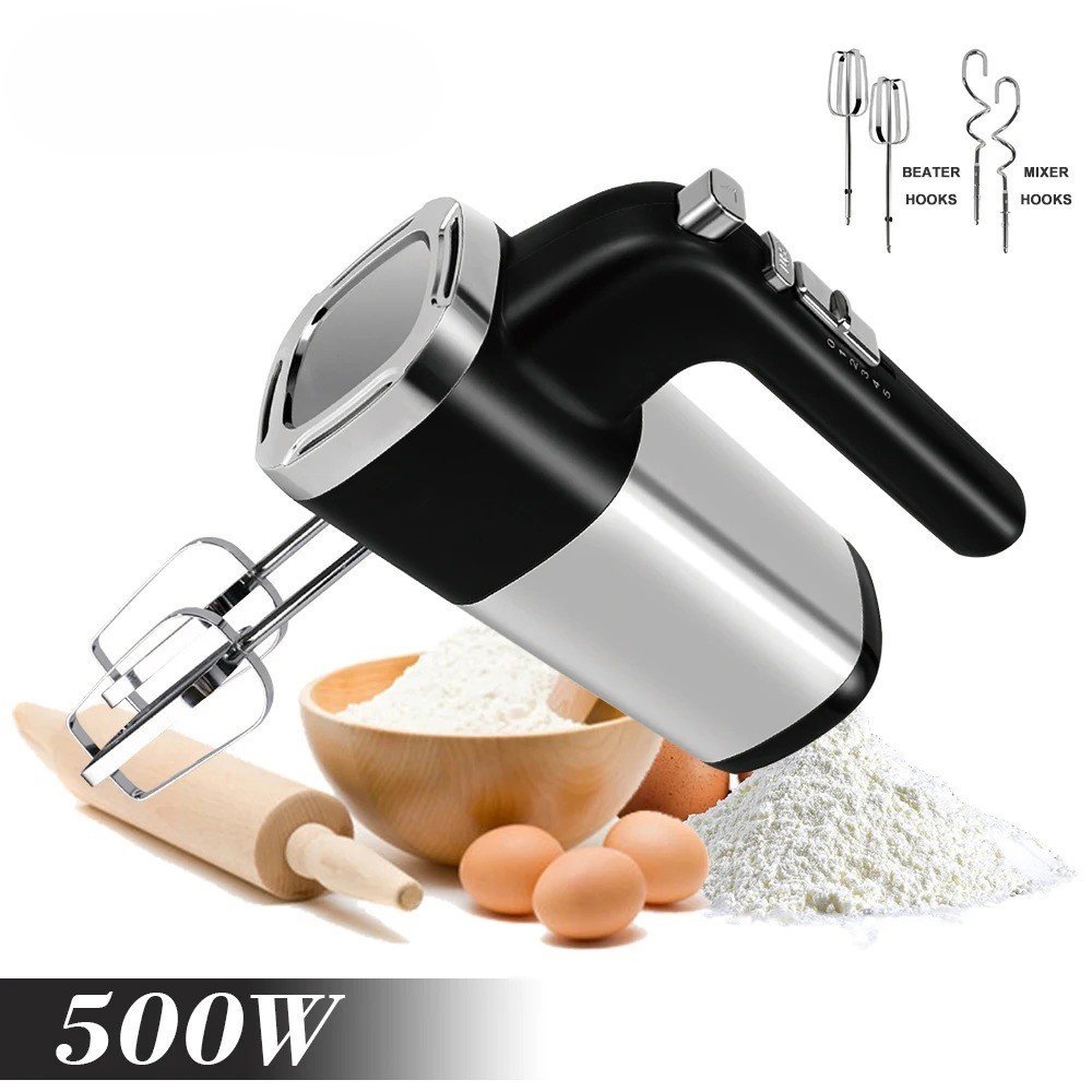 Batteur inox 500W 05 vitesses + Turbo Boommax BM-678S