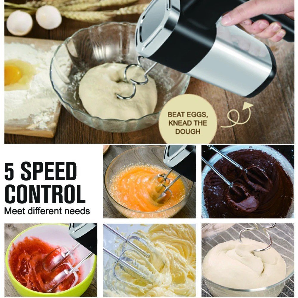 Batteur inox 300W 05 vitesses + Turbo Sonashi SMX-153 – Image 3