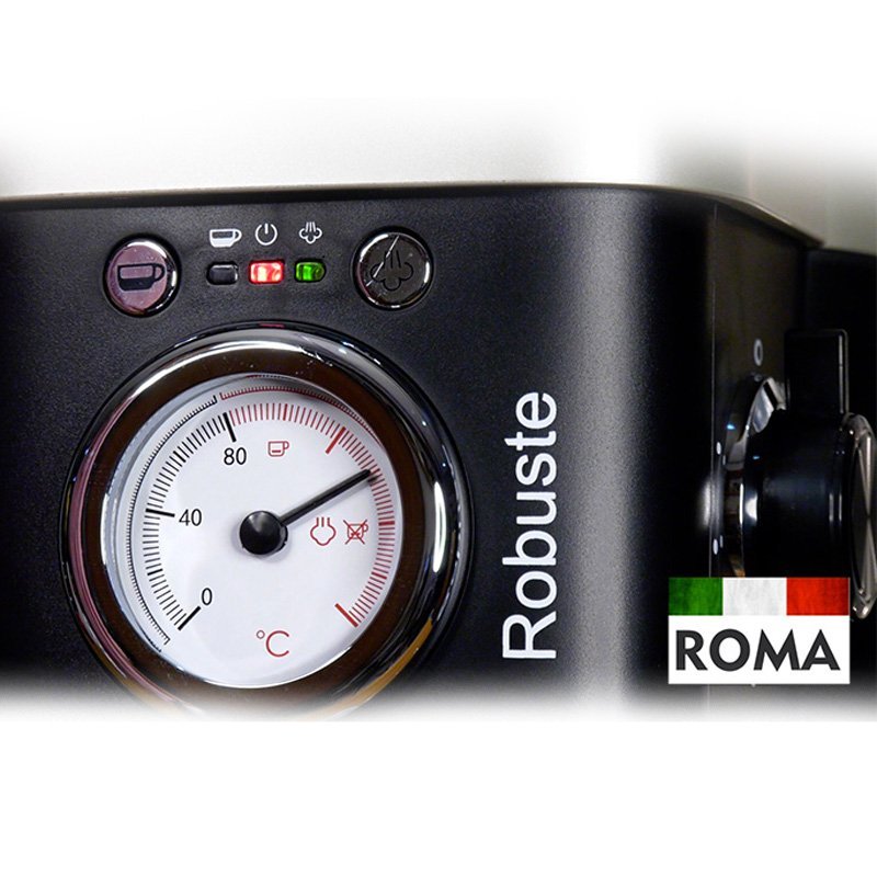 Machine à café a Bras inox 15 bar 1100W 1.2L Café Poudre Robuste Roma – Image 4