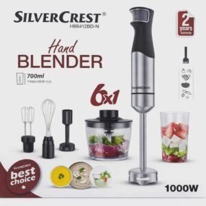 Mixeur Plongeant INOX Multifonctions 6en1 1000W SilverCrest
