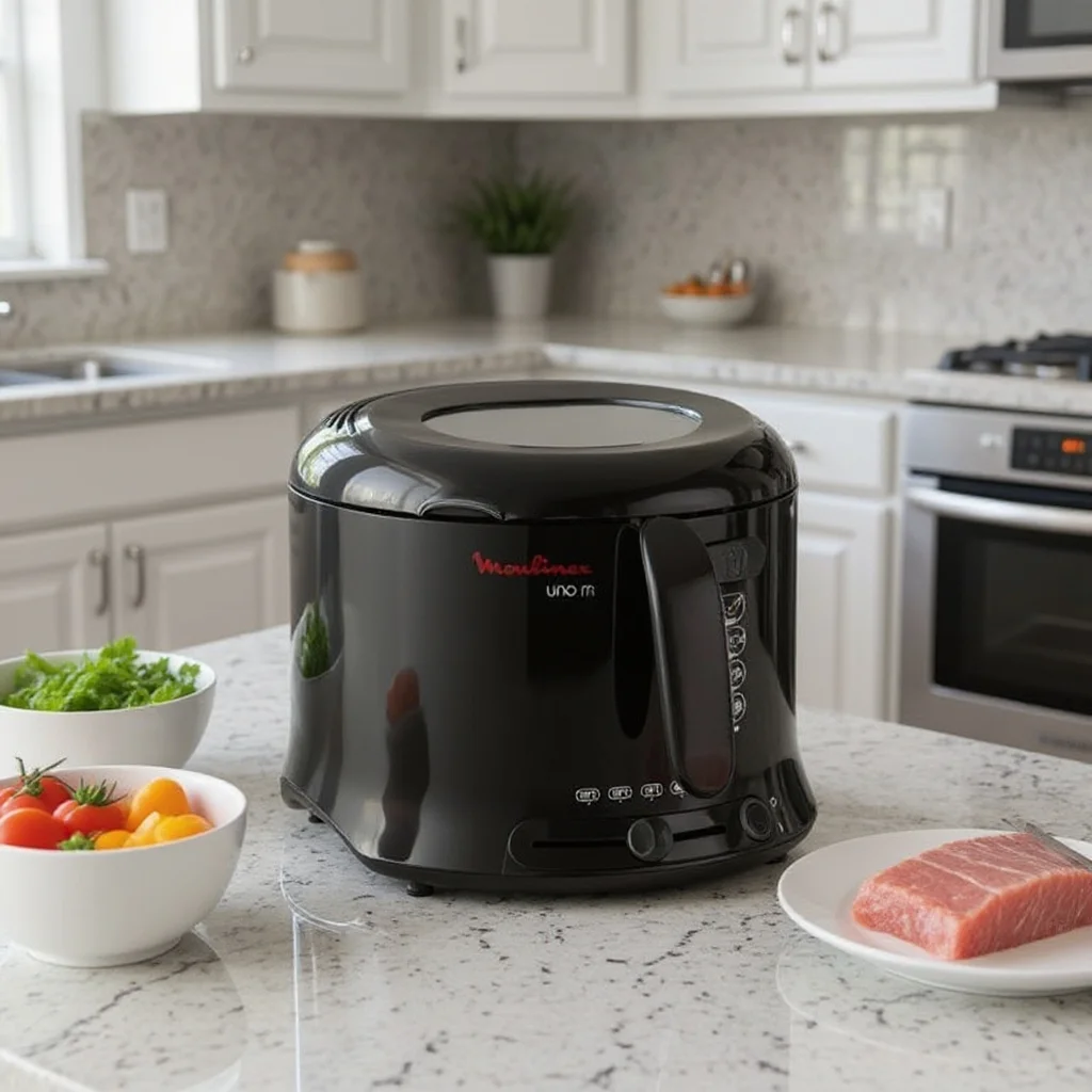 Friteuse 1.5L 1600W Uno Noir Moulinex AF125810