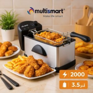 Friteuse inox 3.5L 2000W Multismart MS-FR1103