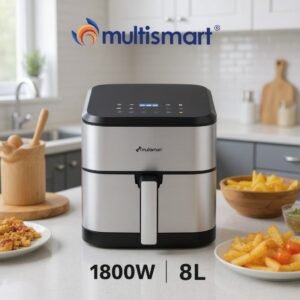 AirFryer inox 8L 1800W Numérique Multismart MS-AF3248