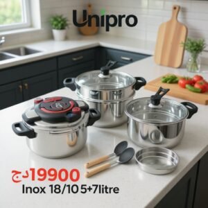 cocotte 5 + 7 L Unipro INOX 18/10  - 11 Piece