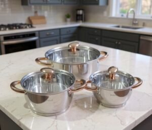 Série 6 Pcs Luxe En INOX Kaisa Villa