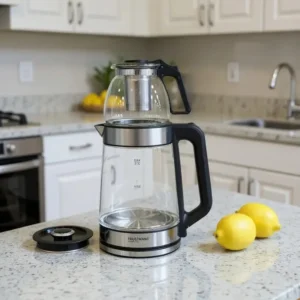 Bouilloire 2.2 L + Théière en verre 1500 W Trustmann