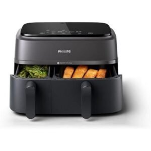 Philips Air Fryer Série 3000 Double Panier – Cuisson saine, rapide et polyvalente, capacité de 9 litres, écran tactile, conception à deux tiroirs
