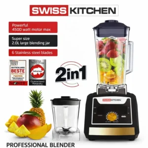 Blender 2 en 1 – 4500W 6 Lames SwissKitchen