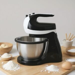 Batteur avec Bol rotatif en inox 03L 300W 05 Vitesses MultiSmart MS-HM3023