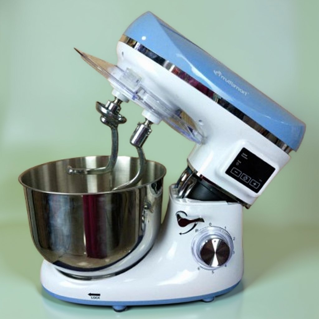 Pétrin Double Crochet Multismart 6.2L 1500W 3Kg – Bleu/Blanc MS-SM2206 – Image 2