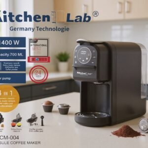 Cafetière 4 en 1 Multi-Capsules 20 Bar 1400W KITCHEN LAB ecron