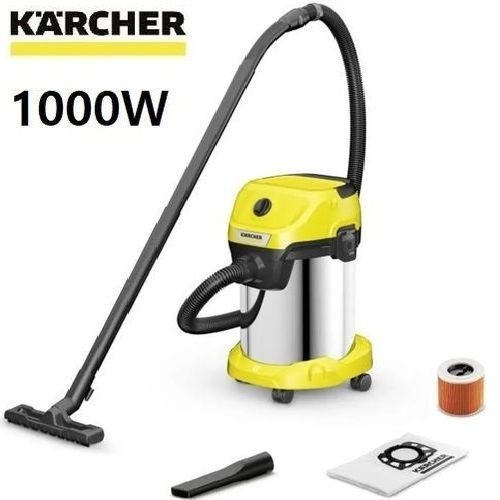 Aspirateur Souffleur – Wd3 – 1000 W – Jaune/Inox Karcher