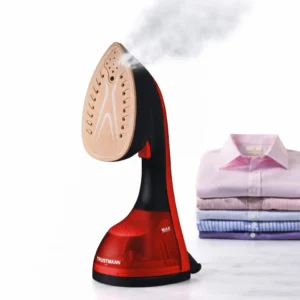 Fer a Repasser et Defroisseur 2 en avec Technologie Ceramique 1600W Trustmann TM-GS-001 couleur rouge