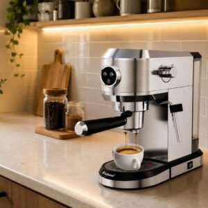 Cafetière inox 3 en 1 Multi-Capsules 20 Bar 1400W Multismart MS-CF1333