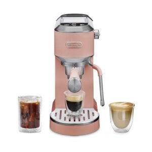 Cafetière DELONGHI original Dedica DUO EC890.PK Rose