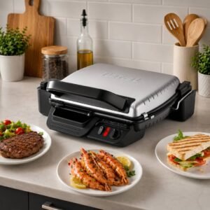 Grille Viande /Panini / Barbecue/ Ultracompact 2000 W Tefal GC305012/ Silver/ Noir