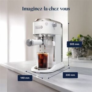 Cafetière DELONGHI original Dedica DUO EC890.WI blanc