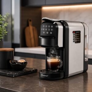 Cafetière inox 4 en 1 Multi-Capsules 20 Bar 1400W Multismart MS-CF2112