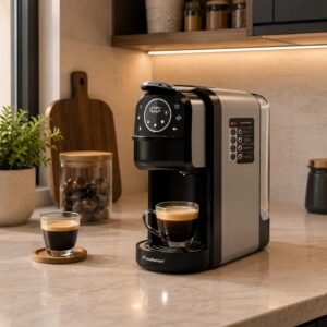 Cafetière inox 4 en 1 Multi-Capsules 20 Bar 1400W Multismart MS-CF2101