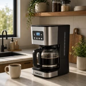 Cafetière Electrique Programmable 12 Tasses 950W Avec Filtre Lavable HALEY HY-2805